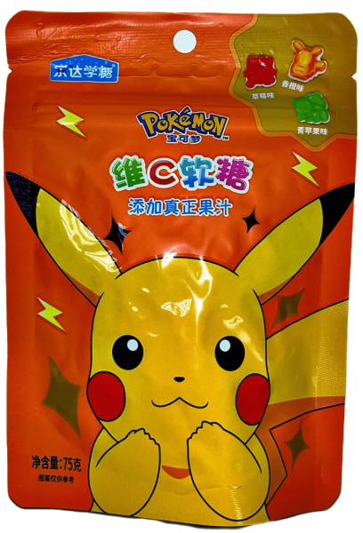 Pokémon - Soft Sweets Orange, Strawberry & Green Apple Asia 75g